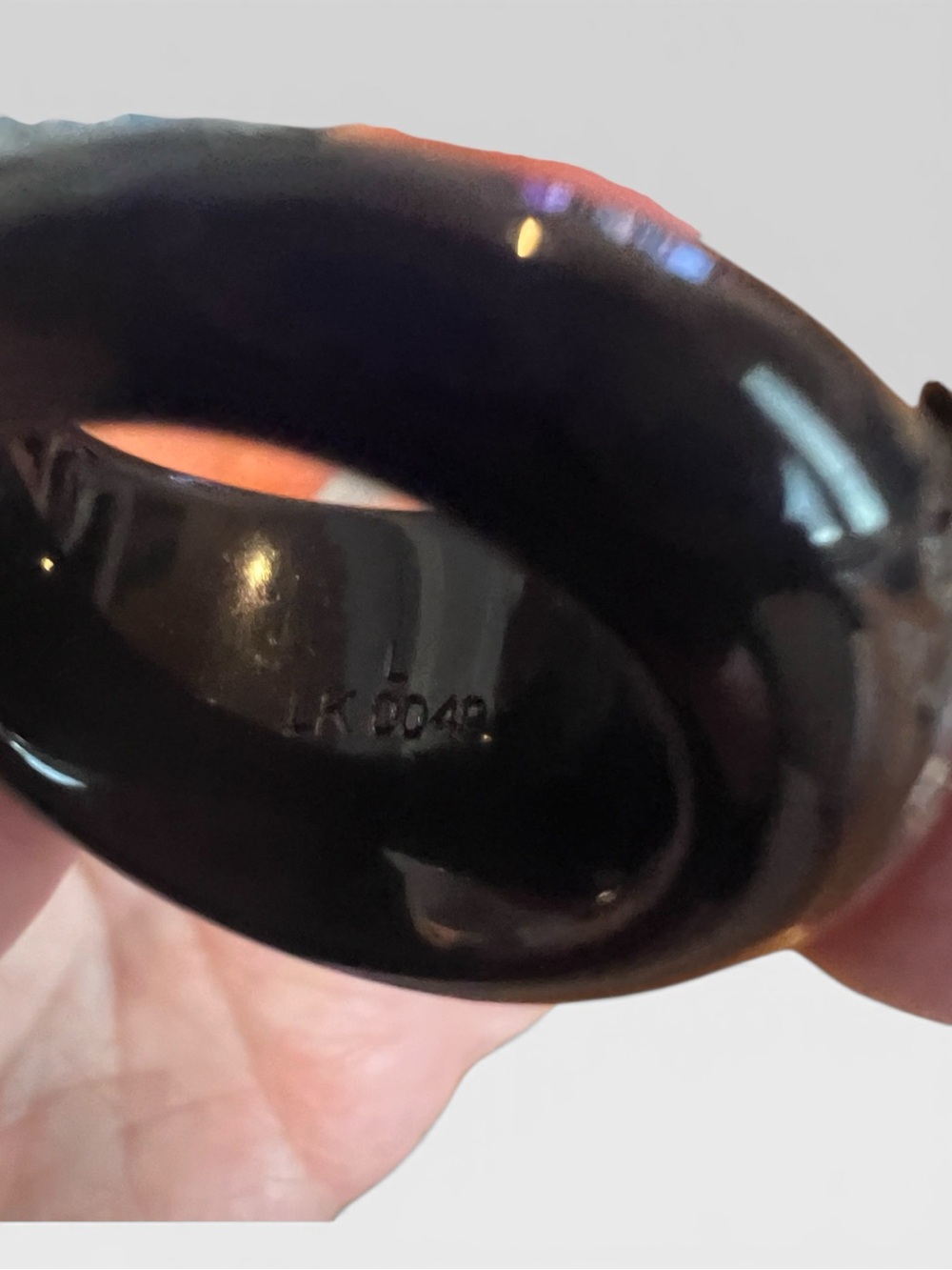 💙 Louis Vuitton Inclusion Resin Dome Ring – Blue/black 💙 - Picture 6 of 9